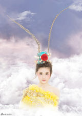 组图：周秀娜西游美猴王造型金翎冲天杏目圆睁