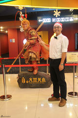 组图：《大闹天宫》百尊美猴王蜡像大闹影院