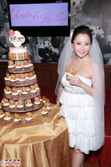 组图：汤盈盈吃熊猫饼干 与钱嘉乐秀恩爱