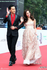 组图：郑元畅张钧甯新剧再现金马奖寒风走红毯