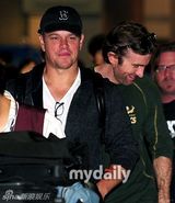 组图：马特达蒙与沙尔托科普雷赴韩宣传新片