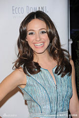 幻灯图集：艾米-罗森水蓝色眼妆出席时尚派对 