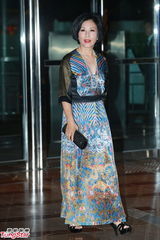 组图：晶刚香港婚宴 汪明荃红唇蓝裙优雅亮相