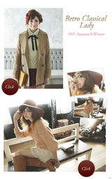 组图：藤井莉娜服饰写真 展示13款日系冬日搭配