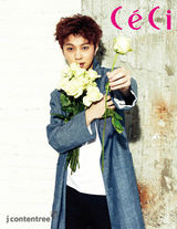 高清组图：BEAST龙俊亨拍写真 手捧白玫瑰表白