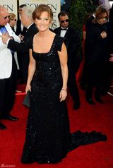 高清图：梅丽莎-里奥亮片黑裙优雅亮相引注目