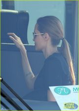 组图：朱莉亮相疑戴婚戒 与皮特再传秘婚