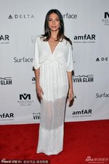 组图：阿德里安亮相晚宴 斯万克蕾丝礼服惊艳