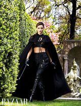 高清图：超模米兰达-可儿《BAZAAR》帅气骑马装