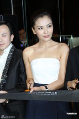 高清组图：刘涛秀白皙香肩 和成龙、F1车手同台