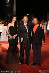 组图：林青霞旧爱王羽拄拐亮相金马红毯