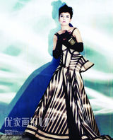 组图：赵薇杂志华贵写真 蒙面纱魅惑电眼撩人