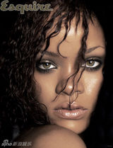 组图：蕾哈娜登《Esquire》杂志封面 近似全裸