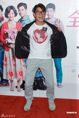 组图：《全球热恋》香港宣传 郭富城工作度中秋