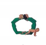 幻灯图：美国舞蹈演员用身体摆出26个英文字母造型