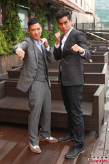 组图：张家辉难忘操练艰辛 与彭于晏亲吻尴尬