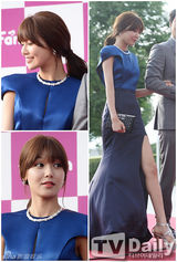 组图：全智贤性感亮相电影节红毯 女星走光露底