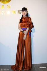 组图：周慧敏优雅亮相名流晚宴 穿长裙隐约秀美腿