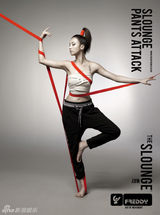 组图：朴和善拍体育品牌广告 健康性感双重美感