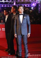 组图：《寒战》郭富城、梁家辉携手亮相釜山