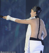 组图：那英广州开唱跨年 大露背演出服性感爆棚