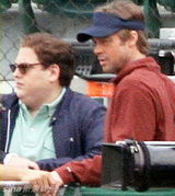 幻灯图集：《点球成金》洛杉矶开机 皮特现身片场