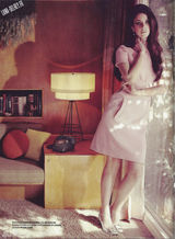 高清图：拉娜德雷登法国杂志 典雅长裙电眼撩人