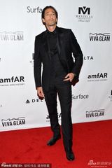 组图：阿德里安亮相晚宴 斯万克蕾丝礼服惊艳