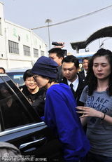 组图：王菲抵昆明备唱  歌迷带红领巾接机