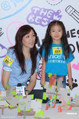 高清图：琦琦曝任达华为女儿学弹琴 MCJin望做父亲