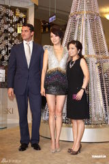 组图：梁咏琪婚后首度来台 造人大计顺其自然