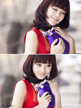 组图：张佳宁情人节曝写真贺岁秀甜蜜