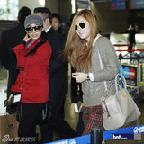 组图：韩团Sistar赴巴黎出演《音乐银行》亮相机场