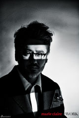 组图：吴秀波胡须范儿登杂志儒雅帅气