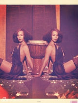 组图：碧昂斯分享性感旧照 大秀八字奶美背翘臀