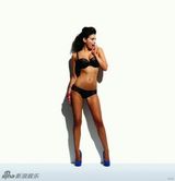 组图：爱尔兰辣模萨尔帕豪放内衣秀 表情性感俏皮