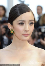 组图：杨幂陈廷嘉助阵《锈与骨》 单色礼服华美大方