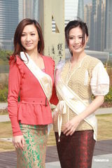 组图：候选中华小姐背景雄厚 徐少强之女曾志伟护航