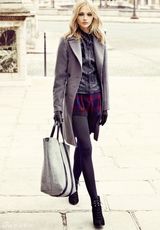 组图：俄罗斯超模萨莎-彼福瓦洛娃时尚秋装写真