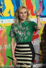 组图：《再见我的皇后》柏林亮相 戴安-克鲁格优雅