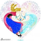 组图：《冰雪奇缘》曝姐妹Q版萌照温馨有爱