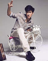 组图：李治廷最新时尚大片 黑白绅士显青春活力