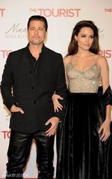 高清组图：《致命游客》马德里首映 皮特朱莉都性感