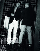 组图：贾乃亮郑恺GQ大片 哥俩好彰显男人本色