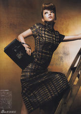 组图：安室奈美惠奢华写真 性感透视装似孔雀
