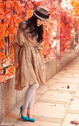 组图：徐立秋日毛衣街拍演绎浪漫童话