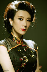 组图：王静古典风写真尽显女人风情