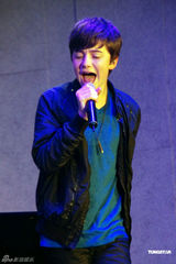 组图：Lady Gaga师弟台北开唱 不插电纲琴独奏