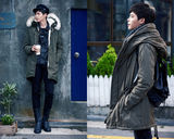 明星爱街拍第11期：冬日军旅风搭配硬朗帅气