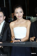 高清组图：刘涛秀白皙香肩 和成龙、F1车手同台